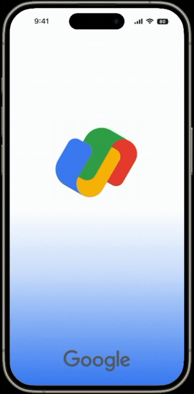 Google Pay welcome splash