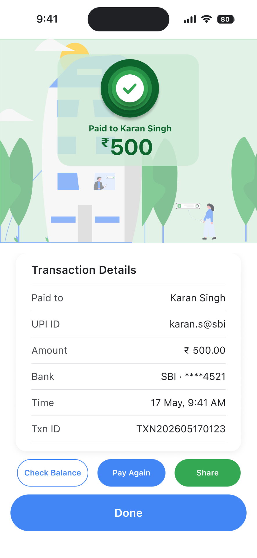 Designing for certainty - Payment Success