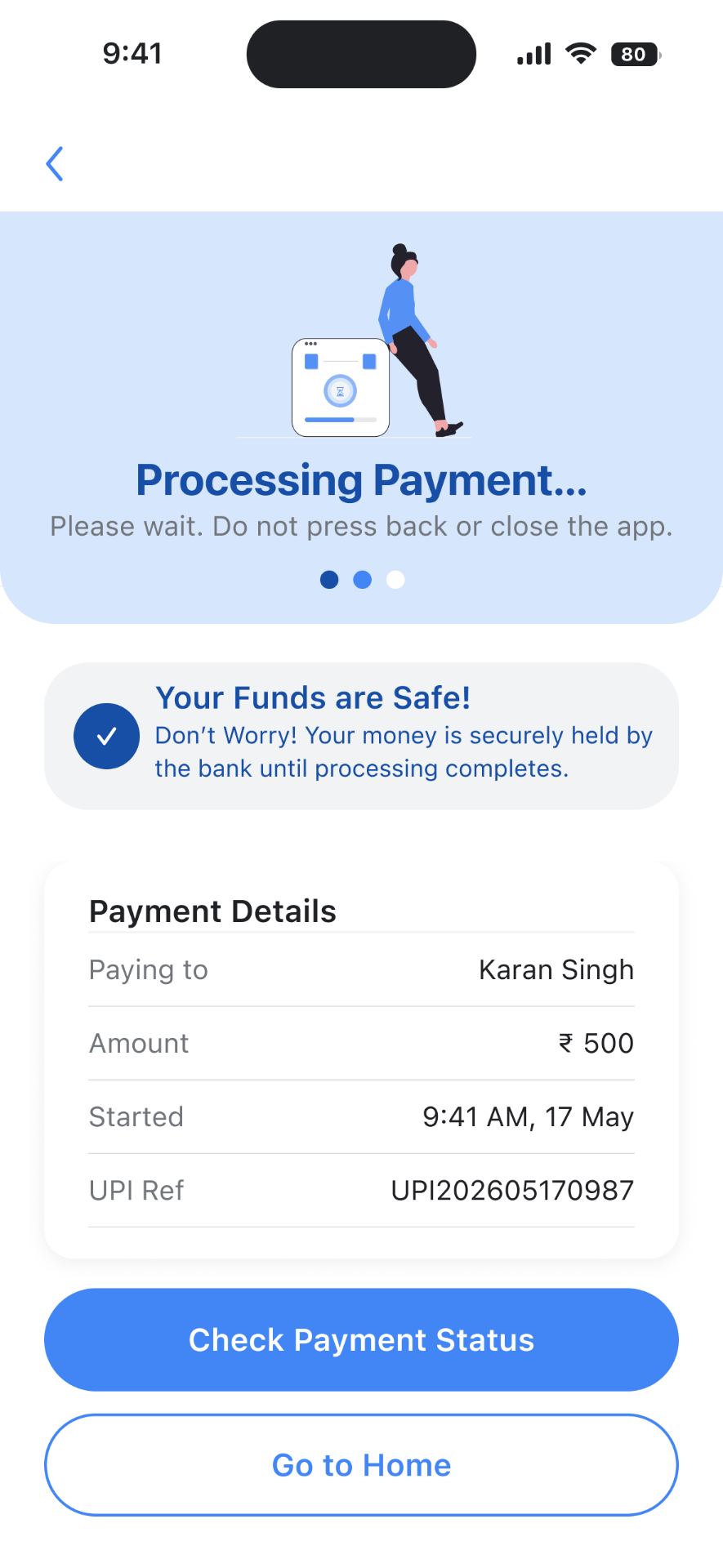 The safety net - Payment Processing