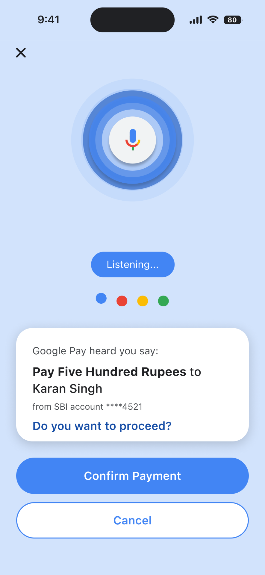 Designing for certainty - Voice Confirmation